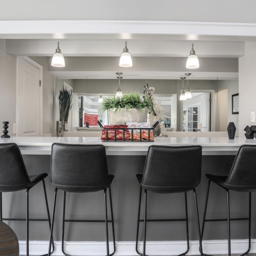 well lit clubhouse interior with renovations 