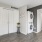 open concept apartment interiors with washer and dryer